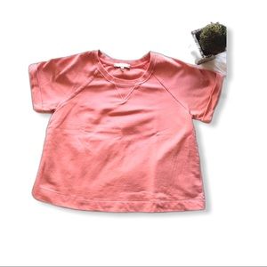 Anthropologie Eri + Ali Semi-cropped Cotton Top M